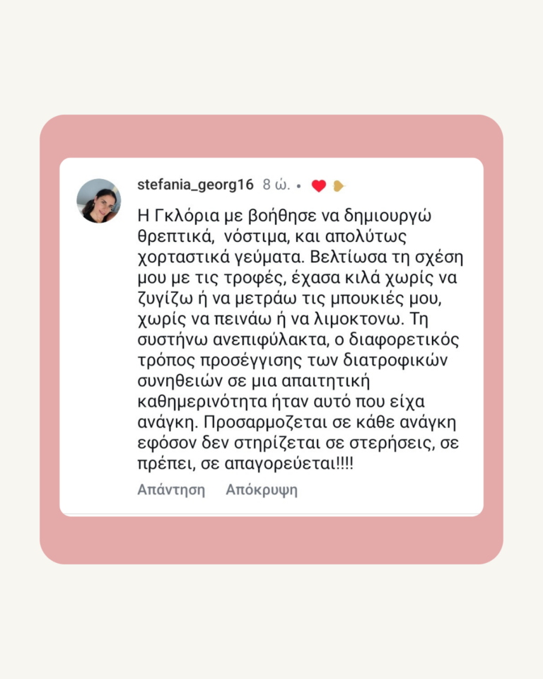 Αξιολόγηση πελάτισσας BodyLove
