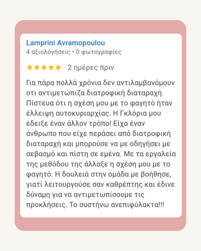 Αξιολόγηση πελάτισσας BodyLove